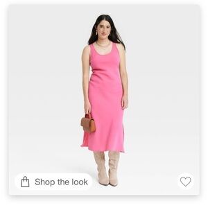 Universal Thread Target Pink Midi Slip Dress NWT